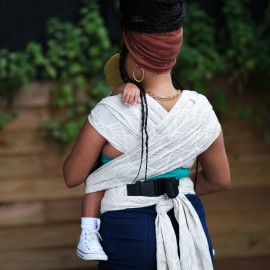 Neko Half Buckle regolabile Toddler Size Kidonya Perla in lino - Neko Slings