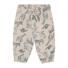 Completo neonato felpa e pantalone in cotone BIO Animal Kingdom